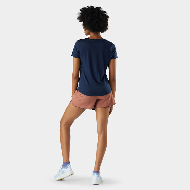 Smartwool Merino Socks Women's Active Ultralite V-Neck Short Sleeve - Image 2