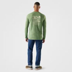 Alternative view of Smartwool Merino Socks Men's Merino Hemp Blend Gear Up Long Sleeve Graphic Tee