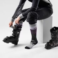 Alternative view of Smartwool Merino Socks Women's Ski Snowpocalypse Pattern Over The Calf Socks