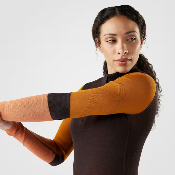 Smartwool Merino Socks Women's Intraknit? Thermal Merino Base Layer Colorblock 1/4 Zip - Image 3