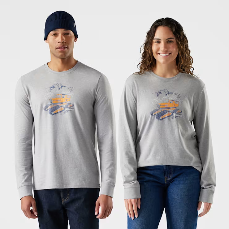 Smartwool Merino Socks Snowcat Graphic Long Sleeve Graphic Tee