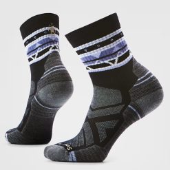 Smartwool Merino Socks Women's Hike Zig Zag Valley Mid Crew Socks