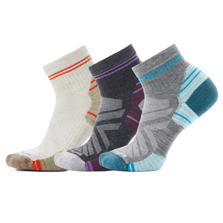 Smartwool Merino Socks Women's Hike Ankle Socks Trio Gift Box