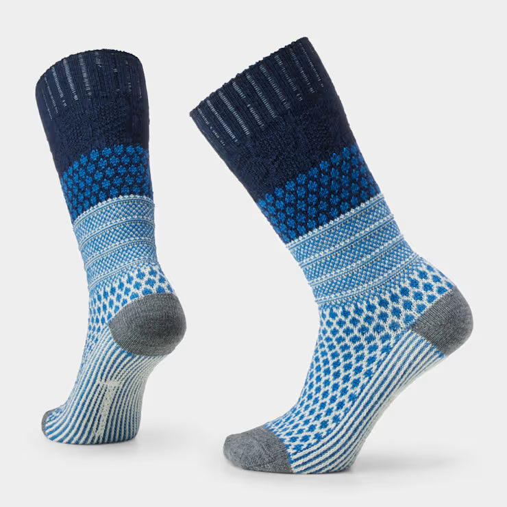 Smartwool Merino Socks Women's Everyday Cozy Popcorn Cable Crew Socks