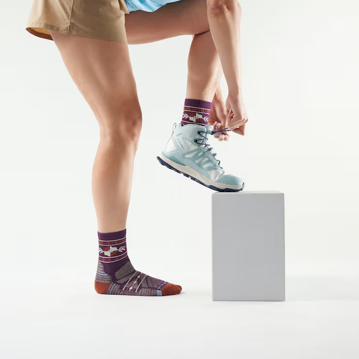 Smartwool Merino Socks Women's Hike Retro Floral Mid Crew Socks - Image 2