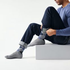 Alternative view of Smartwool Merino Socks Everyday Diamond Jim Argyle Crew Socks
