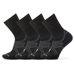 Smartwool Merino Socks Run Cold Weather Crew Socks 4-pack