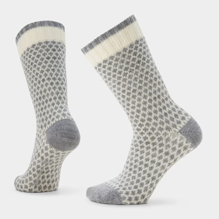 Smartwool Merino Socks Women's Everyday Cozy Popcorn Polka Dot Crew Socks