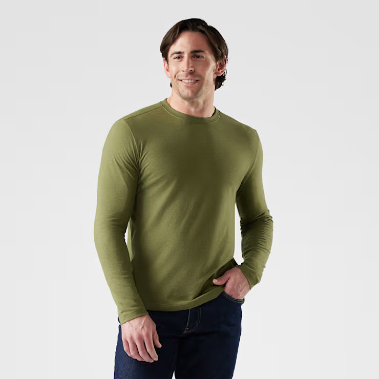 Smartwool Merino Socks Men's Perfect Crew Long Sleeve Tee