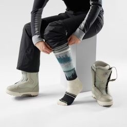 Alternative view of Smartwool Merino Socks Women's Snowboard Twilight Vista Over The Calf Socks