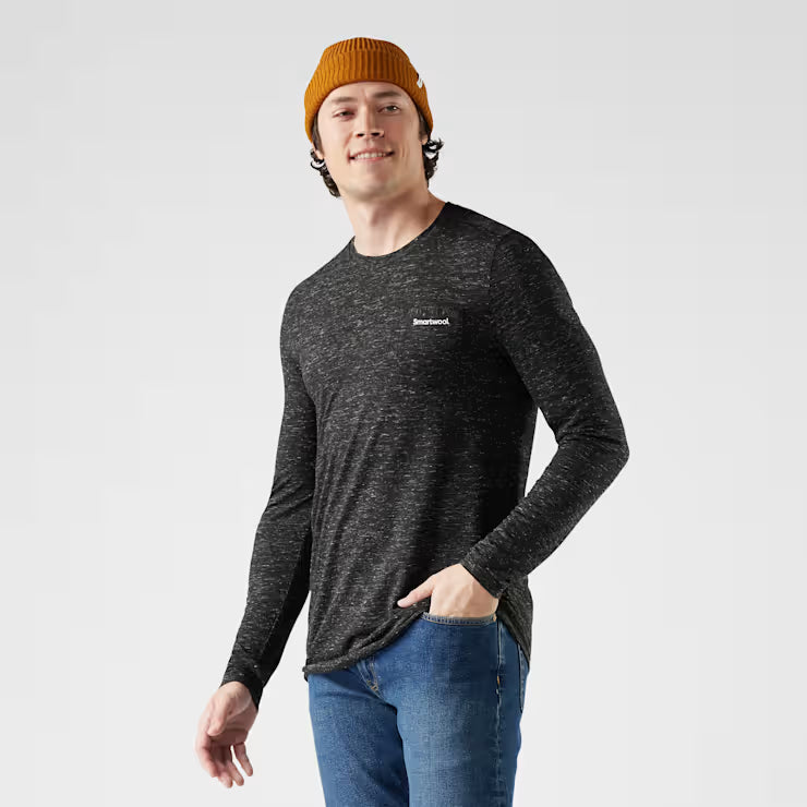Smartwool Merino Socks Men's Merino Hemp Blend Gear Up Long Sleeve Graphic Tee