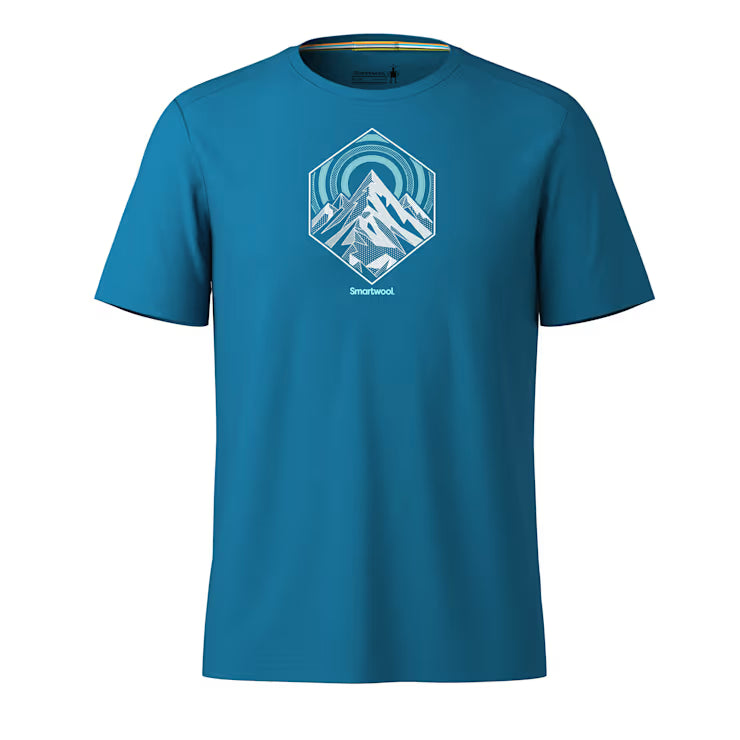 Smartwool Merino Socks Men's Peak Energy Active Short Sleeve Graphic Tee - Image 2