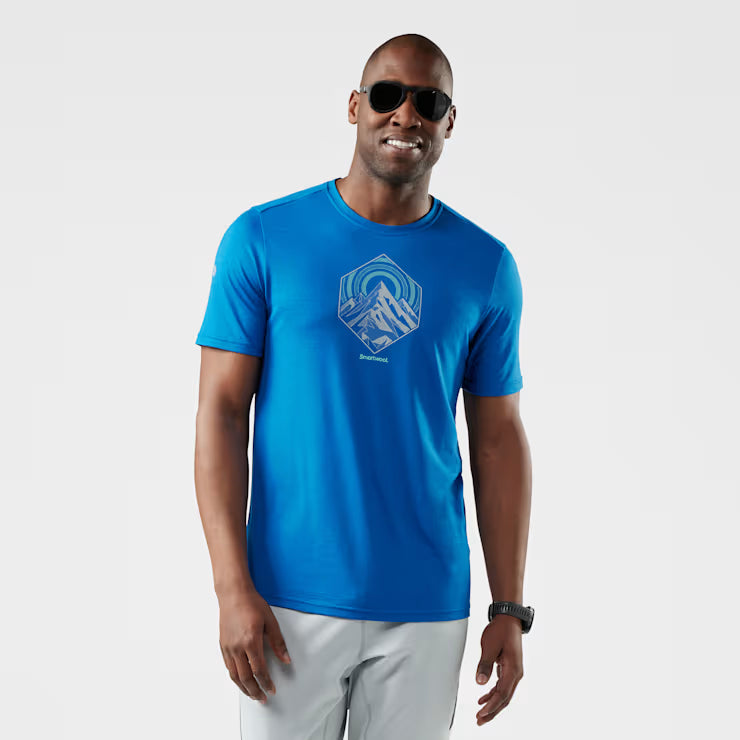Smartwool Merino Socks Men's Peak Energy Active Short Sleeve Graphic Tee