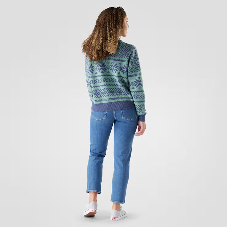 Smartwool Merino Socks Women's Edgewood Heritage Crew Sweater - Image 2